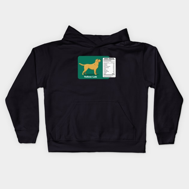 Yellow Lab Dog Kids Hoodie by Brash Ideas